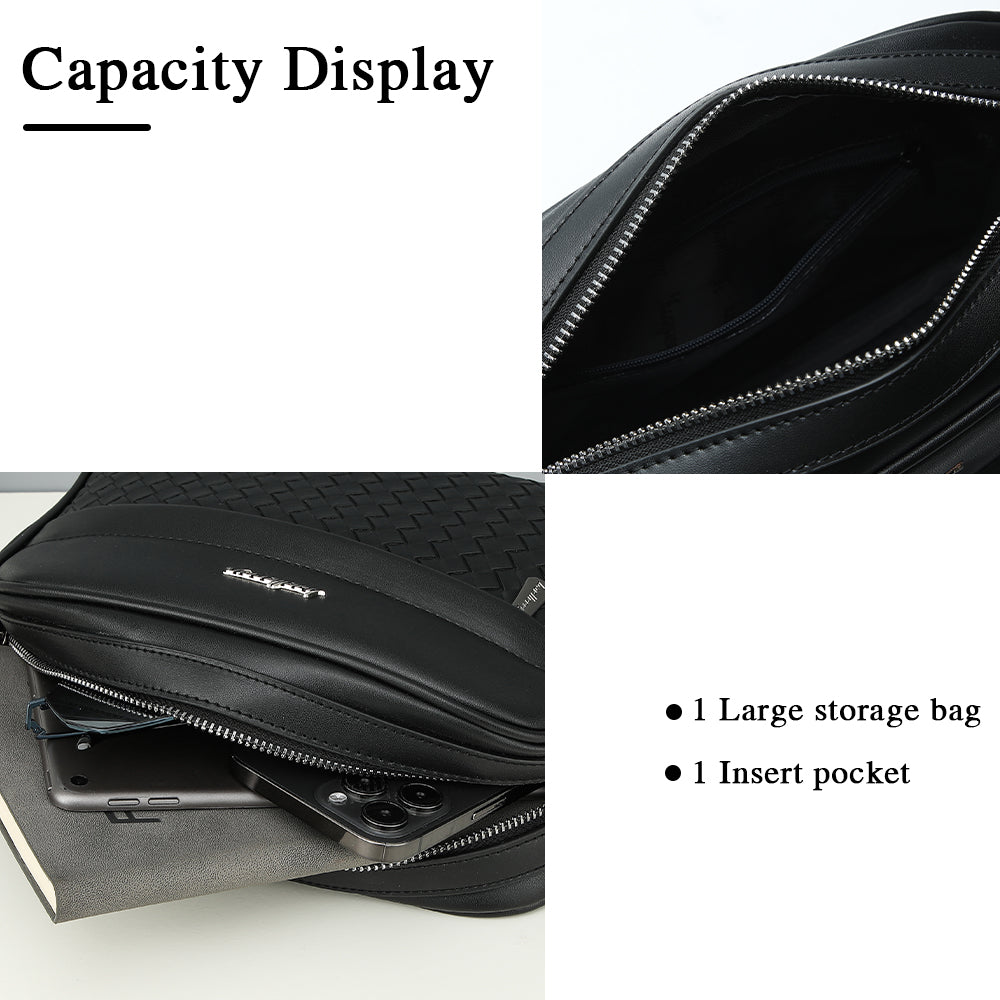 BAELLERRY N8914 Men's Crossbody Bag Briefcase PU Leather Messenger Shoulder Bag BAELLERRY N8914 Men's Crossbody Bag Briefcase PU Leather Messenger Shoulder Bag